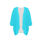 Turquoise Women's Chiffon Kimono