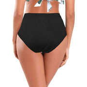 Black Women's High-Waisted Bikini Bottom (S13)