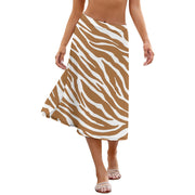 Brown Zebra Skirt