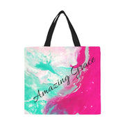 Amazing Grace Canvas Christian Tote