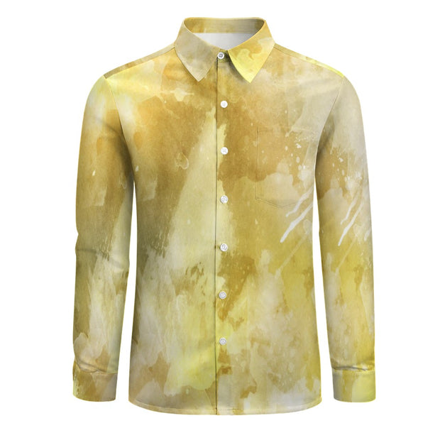 Gold Marble One Pocket Long Sleeve Christian Shirt