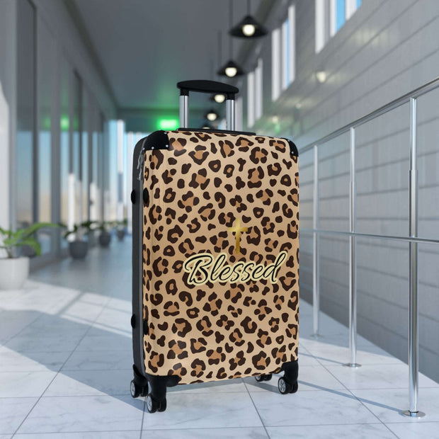 Cheetah Blessed Suitcase