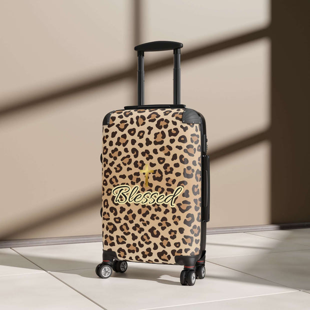 Cheetah Blessed Suitcase