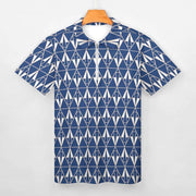 Blue Triangle Short Sleeve Christian Polo Shirt