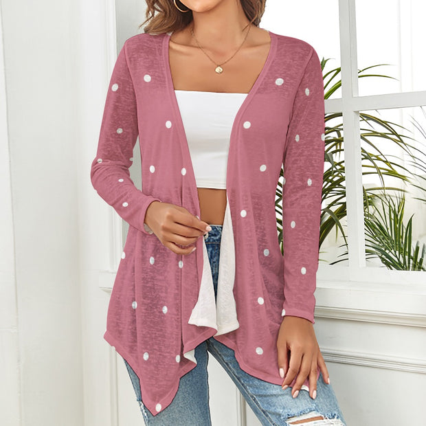 Mauve Dot Cardigan