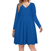 Assorted Colors V-neck dress