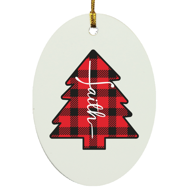 Faith Oval Ornament