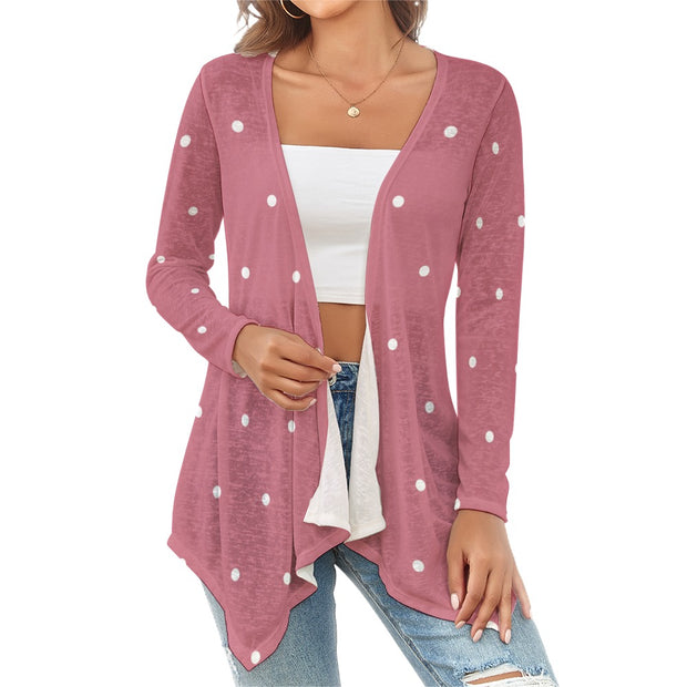 Mauve Dot Cardigan