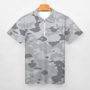 Gray Camo Short Sleeve Christian Polo Shirt