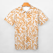 Rust Print Short Sleeve Christian Polo Shirt