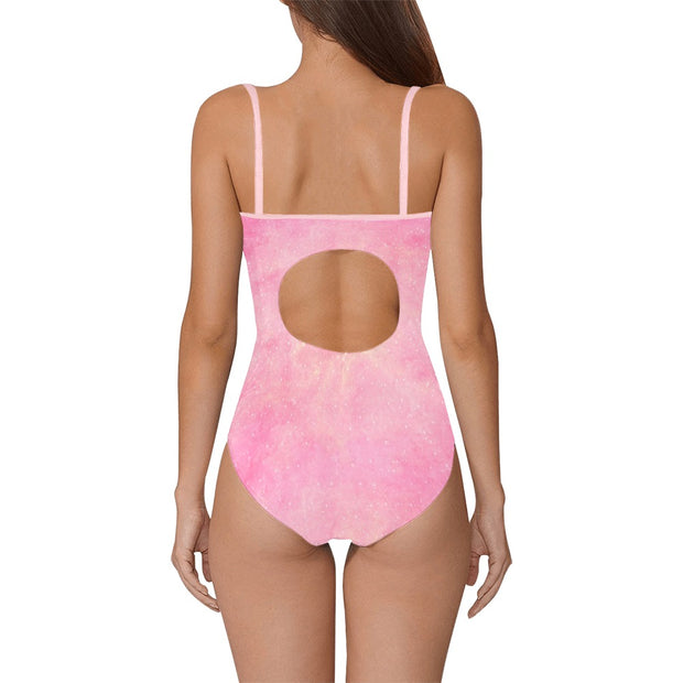 Pink Sky Women's Slip One Piece Swimsuit