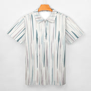 Earthtone Streaks Short Sleeve Christian Polo Shirt