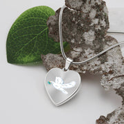 Dove Heart Christian Necklace