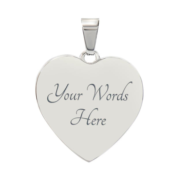 Dove Heart Christian Necklace