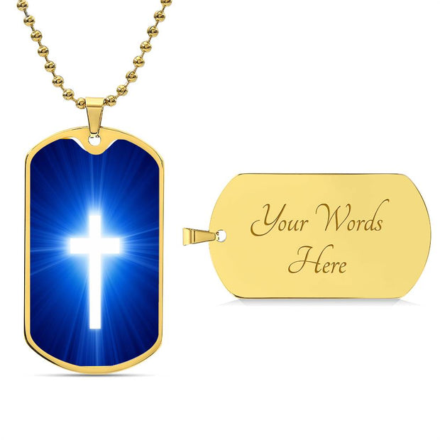 Glowing Cross Christian Necklace