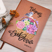 Seek Jesus Leather Journal