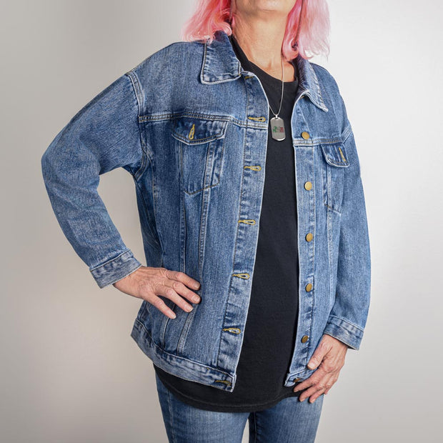 Seek Jesus Oversized Denim Jacket