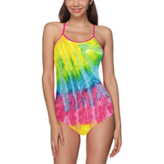 Multi Tie-dye Women's Slip One Piece Swimsuit