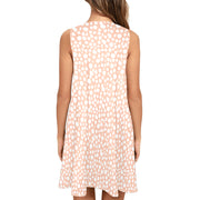 Pink Dot Women's Sleeveless A-Line Pocket Dress (D57)