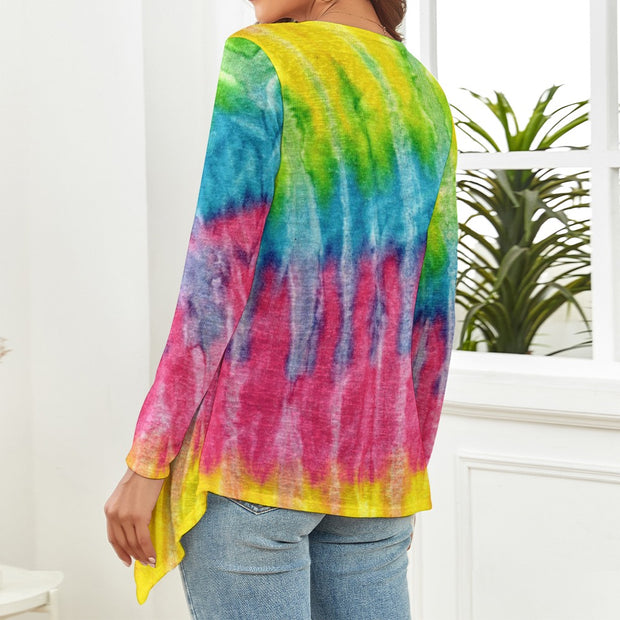 Multi Tie-Dye Cardigan