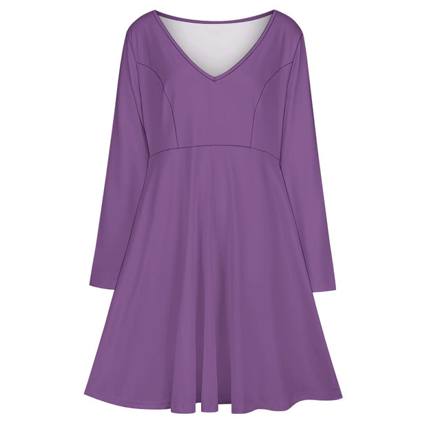 Assorted Colors V-neck dress