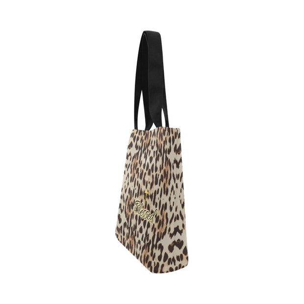 Cheetah Blessed Canvas Tote Bag