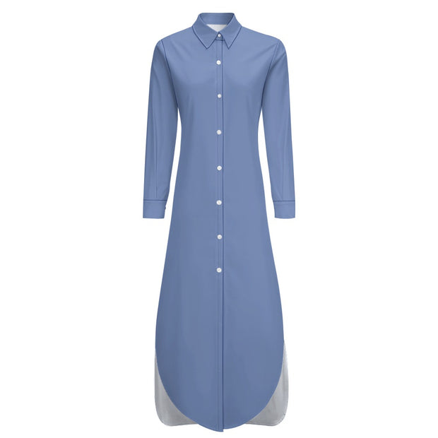 Assorted Colors Shirt Dress