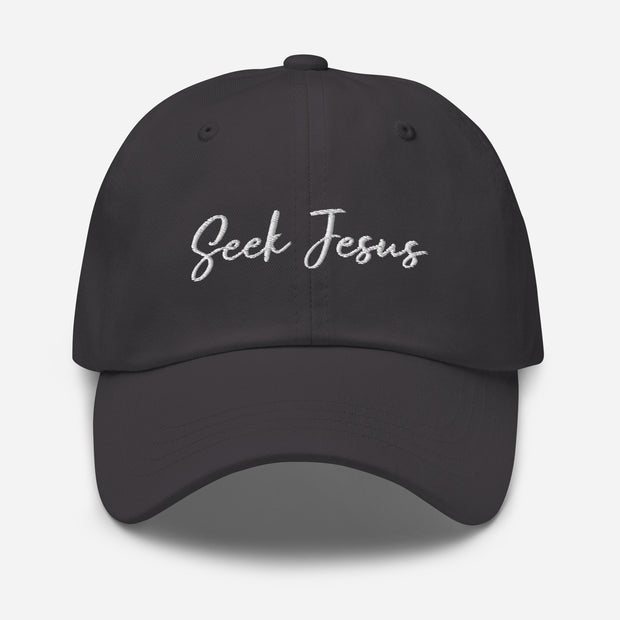 Seek Jesus Christian Dad Hat