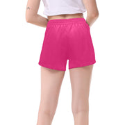 Deep Pink Women's Mid-Length Board Shorts