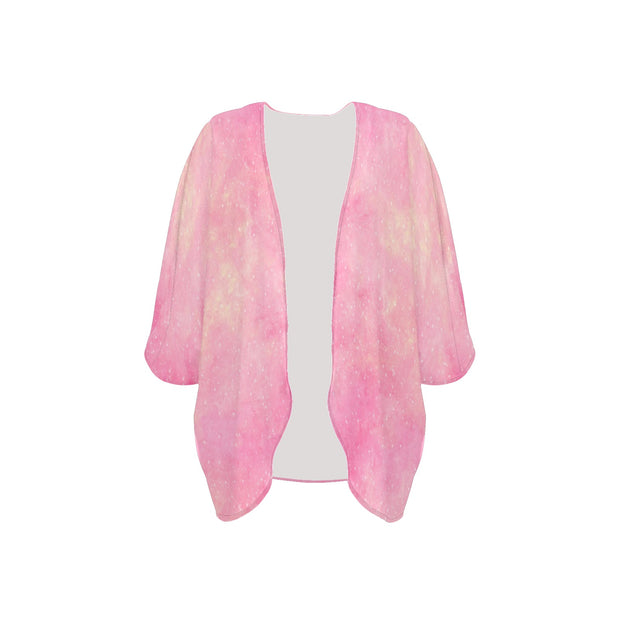 Pink Sky Women's Chiffon Kimono