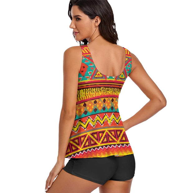 Southwest Ladies Sleeveless Comfortable Split Swimwear