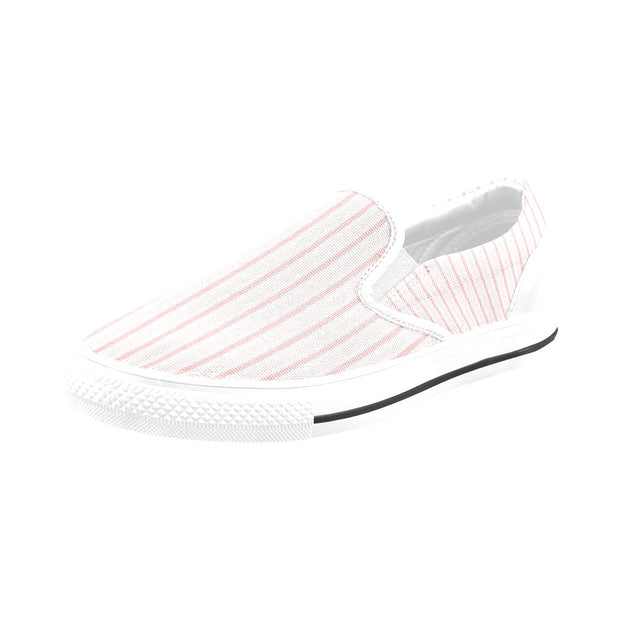 Pink Stripe Slip-on Canvas Women's Shoes