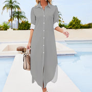 Assorted Colors Shirt Dress