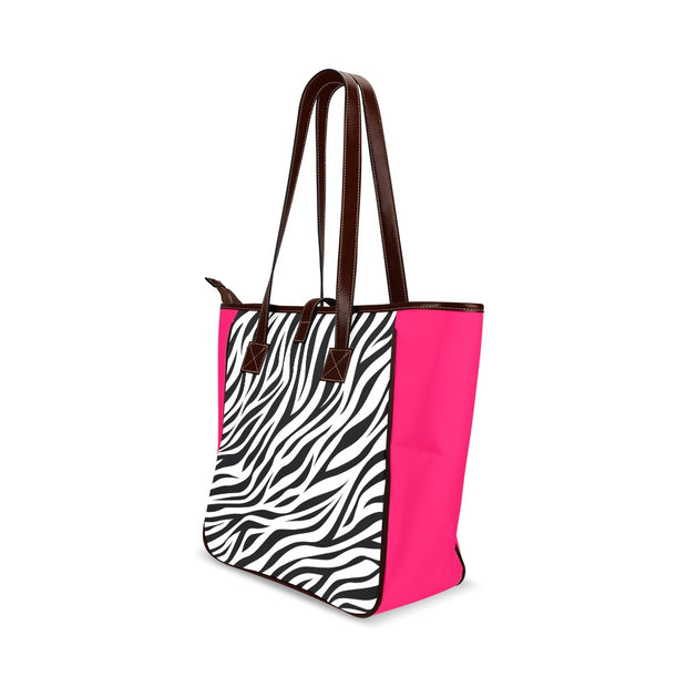 Blessed Zebra Fabric Christian Handbag