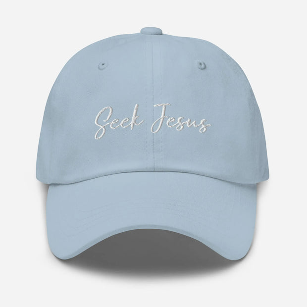 Seek Jesus Christian Dad Hat