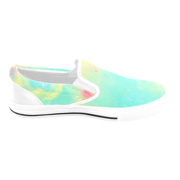 Pastel Tie-dye Slip-on Canvas Women's Shoes