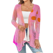 Pink Tie-Dye Cardigan