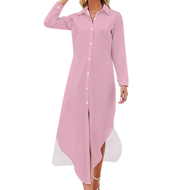 Assorted Colors Shirt Dress