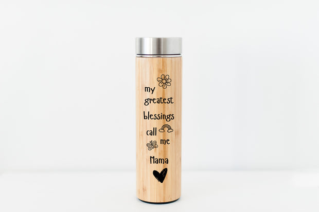 Greatest Blessings Mama Bamboo Tumbler