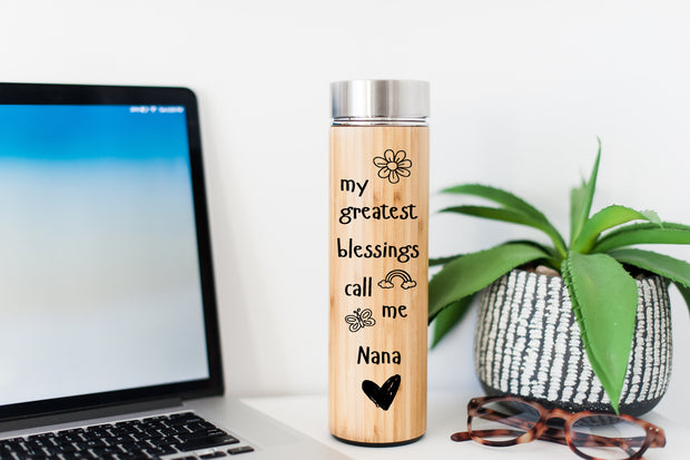 Greatest Blessings Nana Bamboo Tumbler