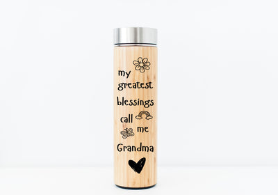 Greatest Blessings Grandma Bamboo Tumbler