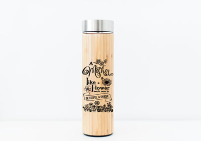 Mother is Like a Flower Bamboo Tumbler