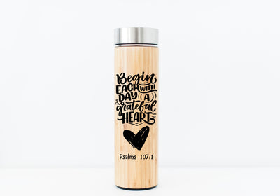 Grateful Heart Bamboo Tumbler