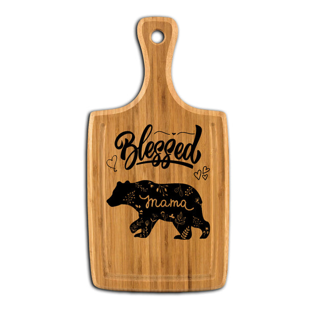 Mama Bear Large Handle Cutting Board