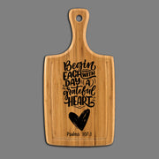 Grateful Heart Large Handle Cutting Board