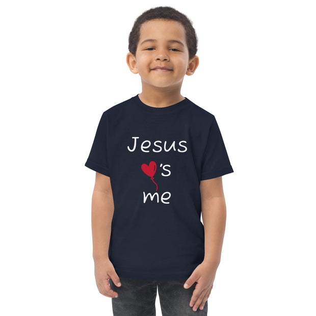 Jesus Loves Me Christian T-shirt Navy