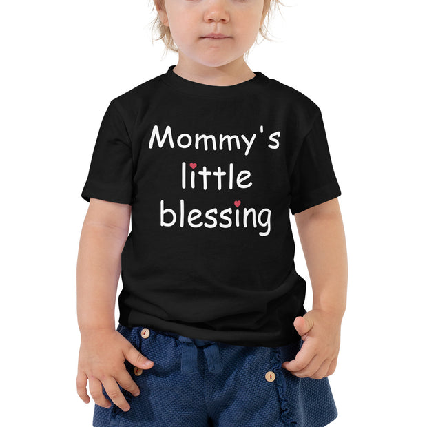 Mommy’s Little Blessing Christian Tee Black