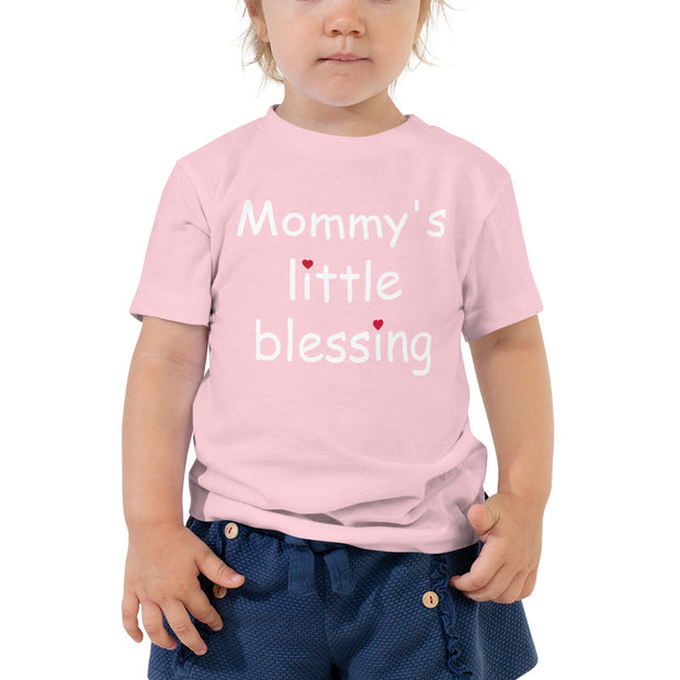 Mommy’s Little Blessing Christian Tee Pink