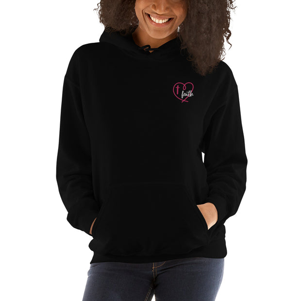 Faith Heart Unisex Christian Hoodie