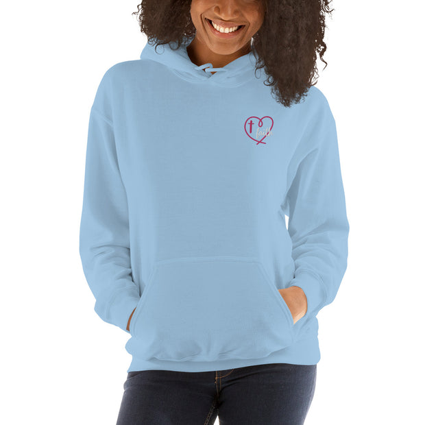 Faith Heart Unisex Christian Hoodie